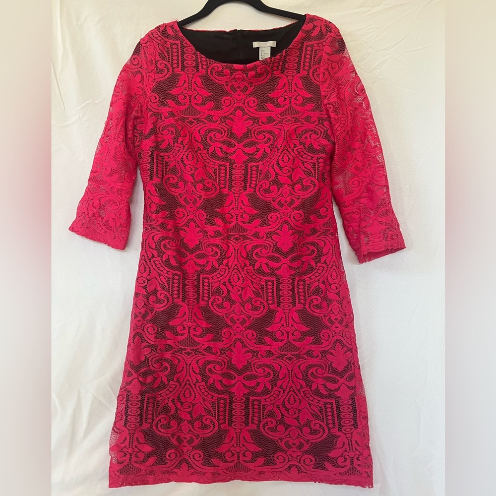 H&M Elegant Pink Lace Dress